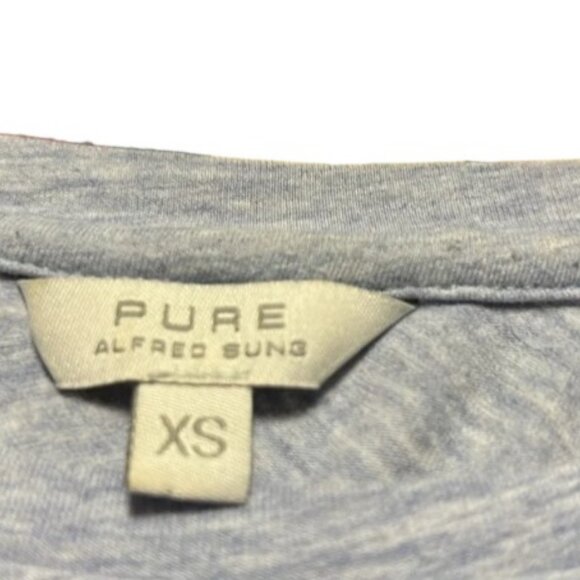 Pure Alfred Sung grey T-shirt size XS - Picture 4 of 4